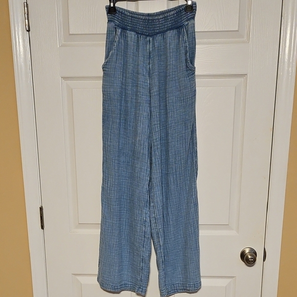 aerie Pants - Aerie Light Blue Wide Leg Pants